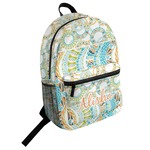 Teal Ribbons & Labels Student Backpack (Personalized)