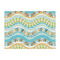 Teal Ribbons & Labels Tissue Paper - Heavyweight - Large - Front