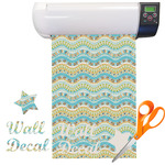 Teal Ribbons & Labels Vinyl Sheet (Re-position-able)