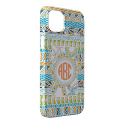 Teal Ribbons & Labels iPhone Case - Plastic - iPhone 14 Plus (Personalized)