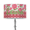 Roses 12" Drum Lampshade - ON STAND (Poly Film)