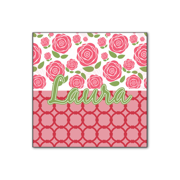 Custom Roses Wood Print - 12x12 (Personalized)