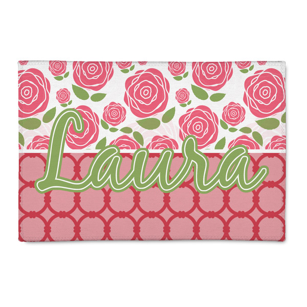 Custom Roses 2' x 3' Indoor Area Rug (Personalized)