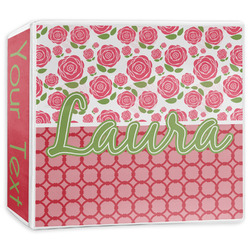 Roses 3-Ring Binder - 3 inch (Personalized)