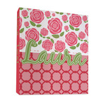 Roses 3 Ring Binder - Full Wrap - 1" (Personalized)