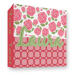 Roses 3 Ring Binder - Full Wrap - 3" (Personalized)