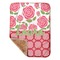 Roses Baby Sherpa Blanket - Corner Showing Soft