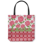 Roses Canvas Tote Bag - Small - 13"x13" (Personalized)