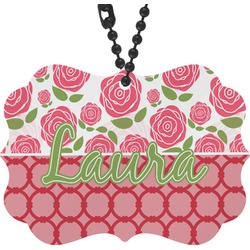 Roses Rear View Mirror Decor (Personalized)