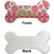 Roses Ceramic Flat Ornament - Bone Front & Back Single Print (APPROVAL)