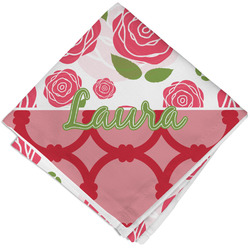 Roses Cloth Napkin w/ Name or Text