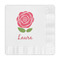 Roses Embossed Decorative Napkins (Personalized)