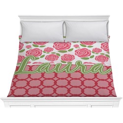 Roses Comforter - King (Personalized)