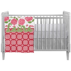 Roses Crib Comforter / Quilt (Personalized)