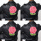 Roses Custom Shape Iron On Patches - XXXL APPROVAL set of 4