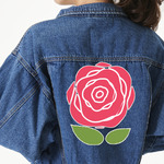 Roses Twill Iron On Patch - Custom Shape - 3XL - Set of 4