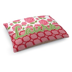 Roses Dog Bed - Medium w/ Name or Text