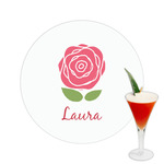 Roses Printed Drink Topper -  2.5" (Personalized)