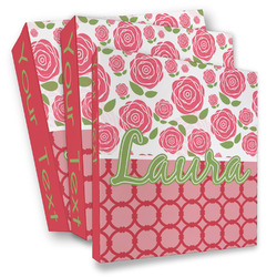 Roses 3 Ring Binder - Full Wrap (Personalized)