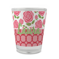 Roses Glass Shot Glass - 1.5 oz - Single (Personalized)