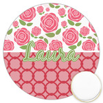 Roses Printed Cookie Topper - 3.25" (Personalized)