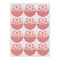 Roses Icing Circle - Small - Set of 12