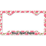 Roses License Plate Frame - Style C (Personalized)