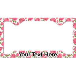 Roses License Plate Frame - Style C (Personalized)