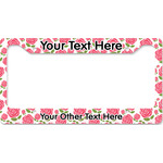 Roses License Plate Frame - Style B (Personalized)