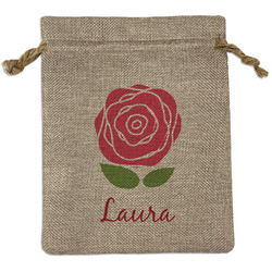 Roses Burlap Gift Bag (Personalized)