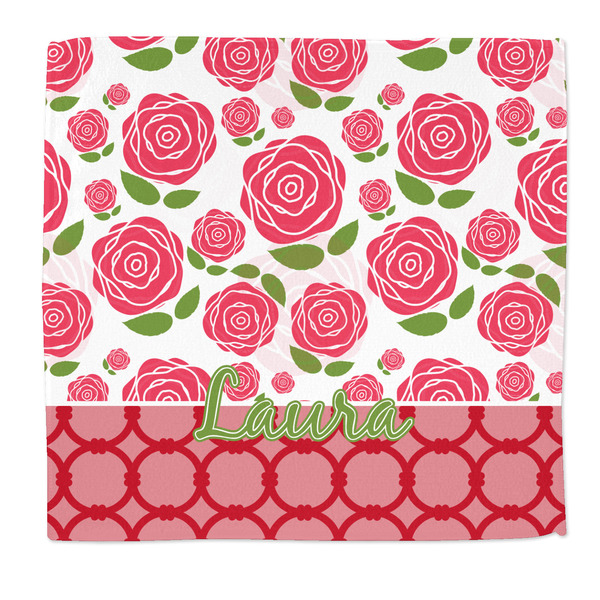 Custom Roses Microfiber Dish Rag (Personalized)