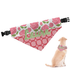 Roses Dog Bandana - Large (Personalized)