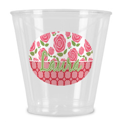 Roses Plastic Shot Glass (Personalized)