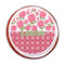 Roses Printed Icing Circle - Medium - On Cookie