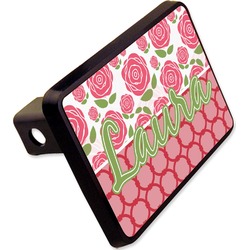 Roses Rectangular Trailer Hitch Cover - 2" (Personalized)