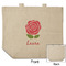 Roses Reusable Cotton Grocery Bag - Front & Back View