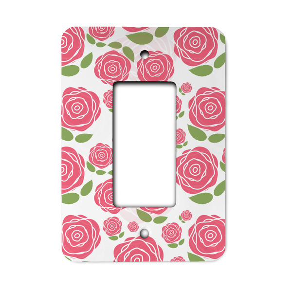 Custom Roses Rocker Style Light Switch Cover - Single Switch