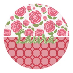 Roses Round Decal - Medium (Personalized)