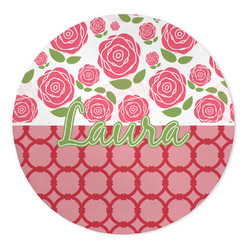 Roses 5' Round Indoor Area Rug (Personalized)