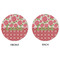 Roses Round Linen Placemats - APPROVAL (double sided)