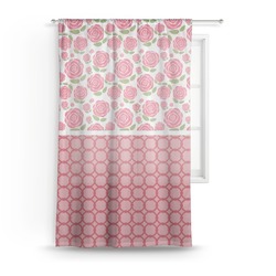 Roses Sheer Curtain - 50"x84"