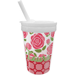 Roses Sippy Cup with Straw (Personalized)