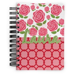 Roses Spiral Notebook - 5x7 w/ Name or Text