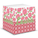 Roses Sticky Note Cube (Personalized)