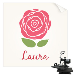 Roses Sublimation Transfer - Shirt Back / Men (Personalized)