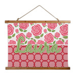 Roses Wall Hanging Tapestry - Wide (Personalized)