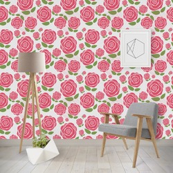 Roses Wallpaper & Surface Covering (Peel & Stick - Repositionable)
