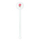 Roses White Plastic 5.5" Stir Stick - Round - Single Stick