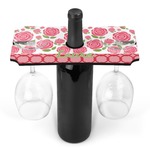 Roses Wine Bottle & Glass Holder (Personalized)