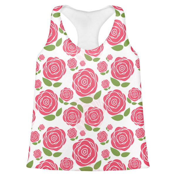 Custom Roses Womens Racerback Tank Top - Small